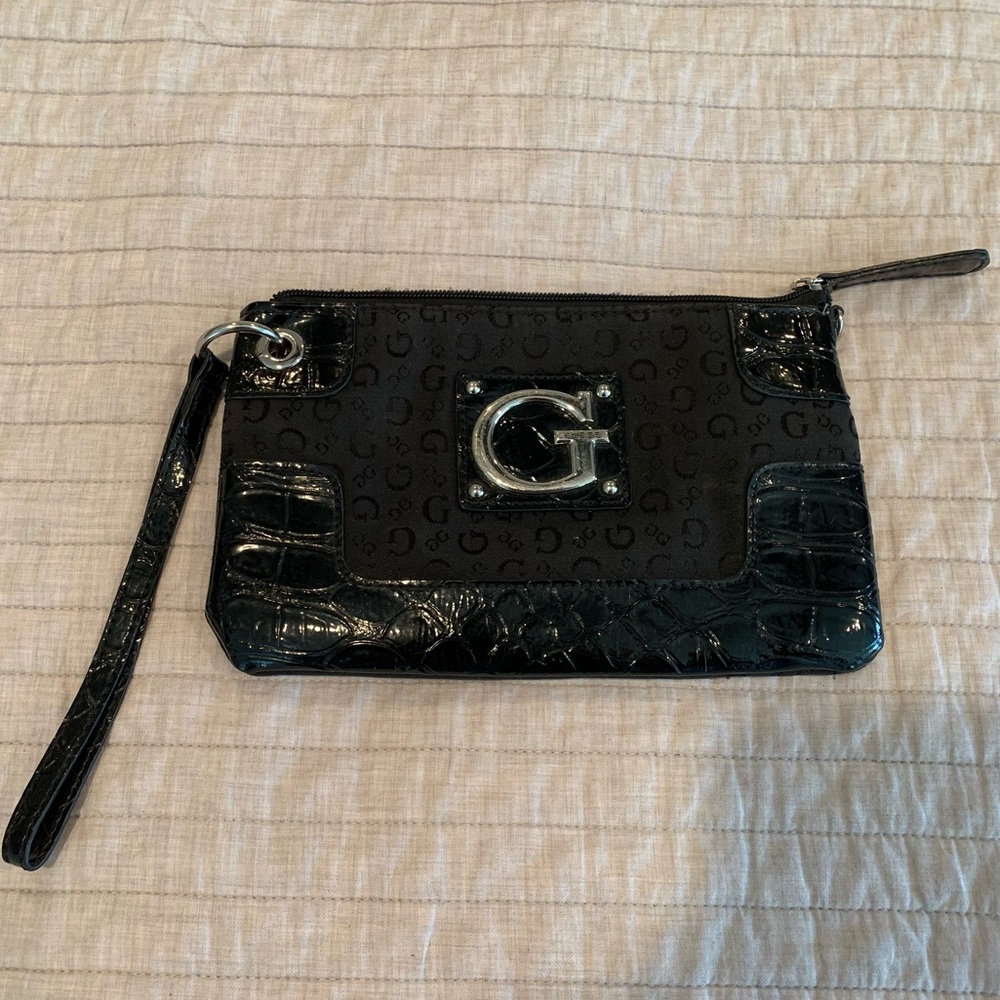 G by Guess Black Wristlet